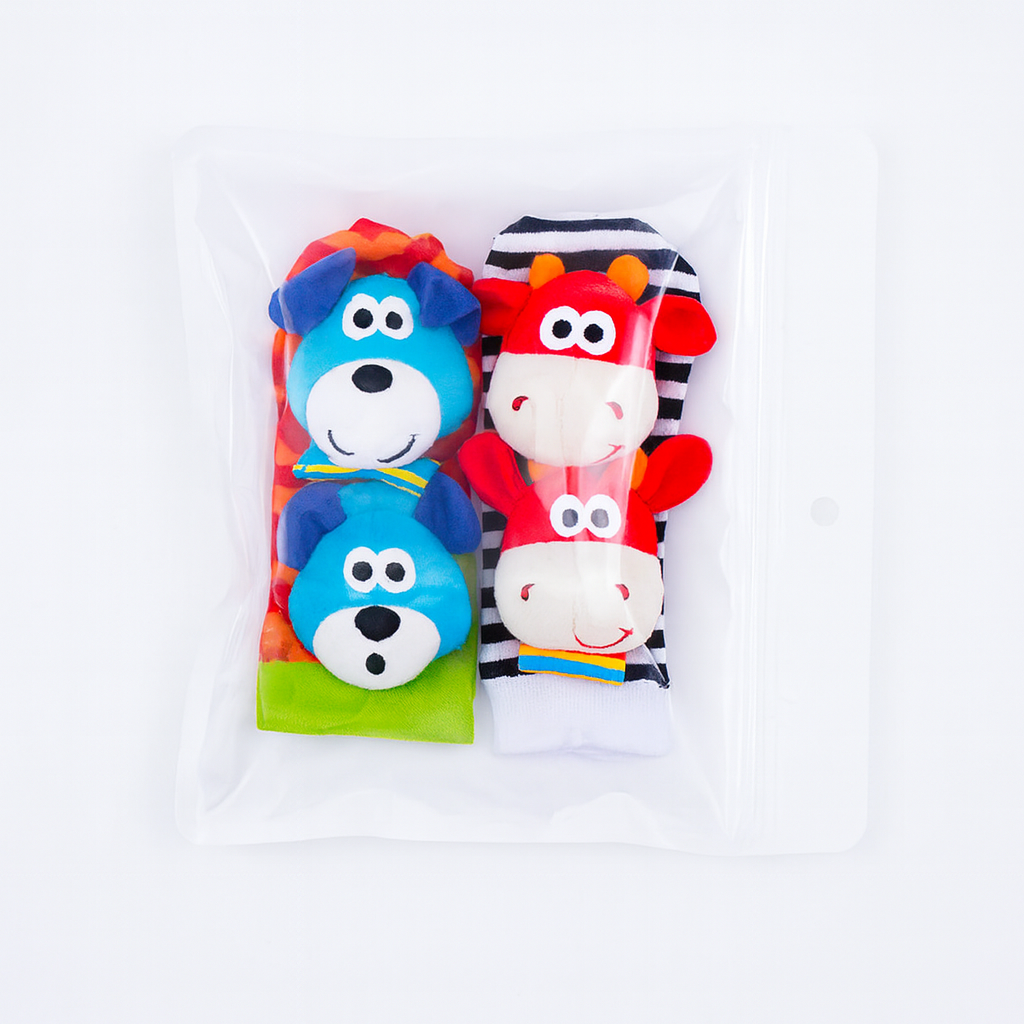 Baby Rattle Socks Wrist Toys Set