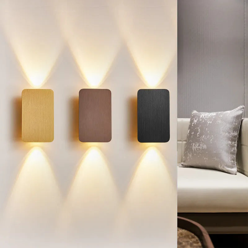 Lámpara de pared moderna de metal para interiores