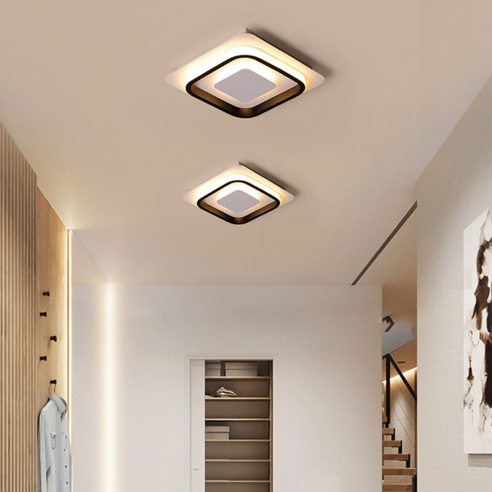 Plafoniera LED moderna geometrica da incasso