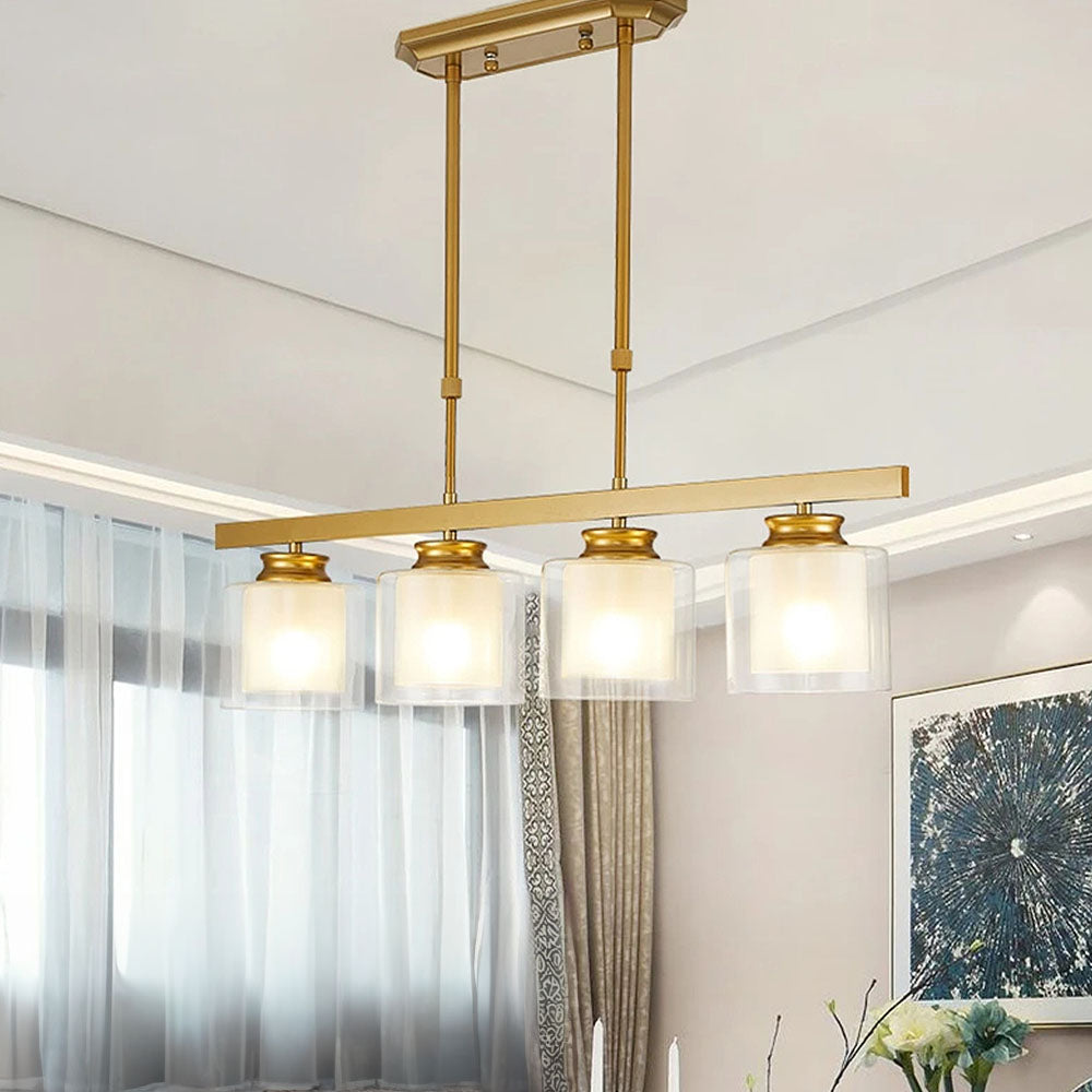Lampada da soffitto in vetro per isola cucina moderna