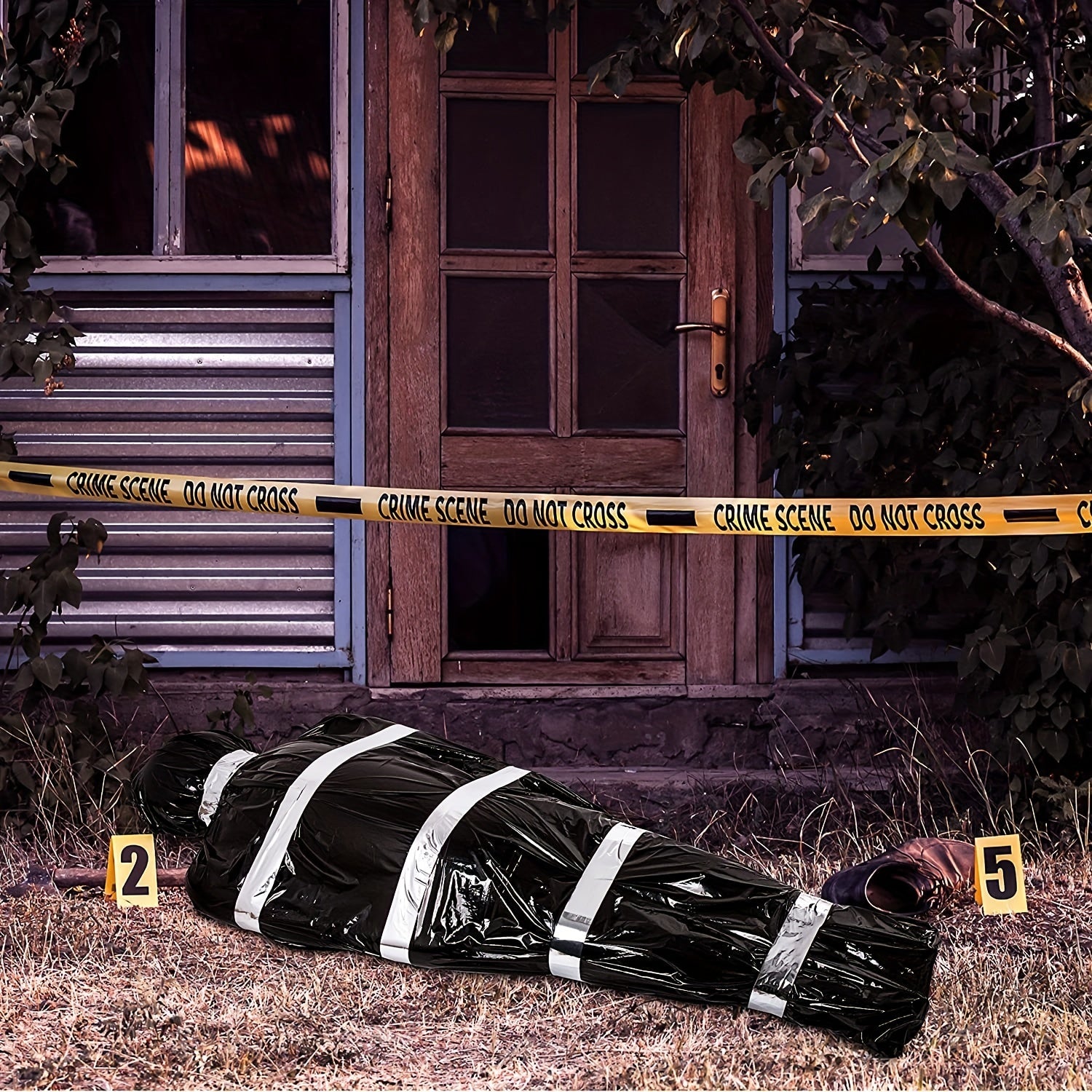 Halloweenowa wisząca nadmuchiwana dekoracja ciała | Realistyczna straszna dekoracja na zewnątrz