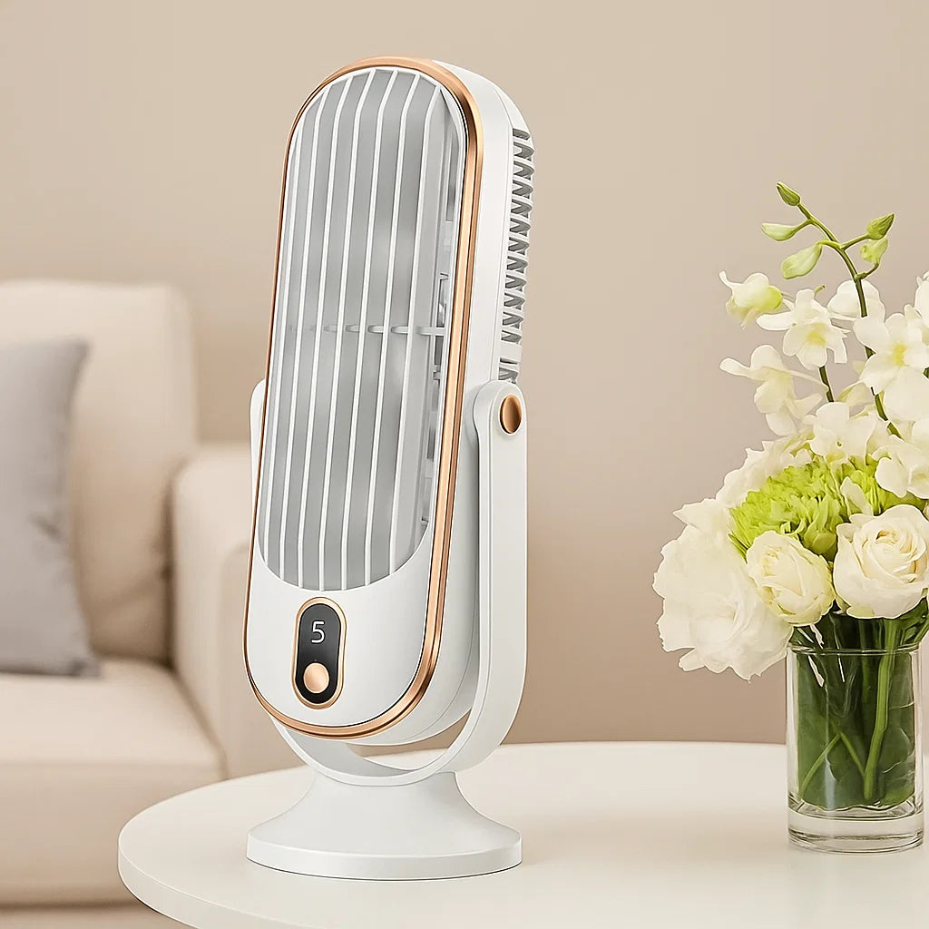Ventilador de escritorio portátil USB con giro