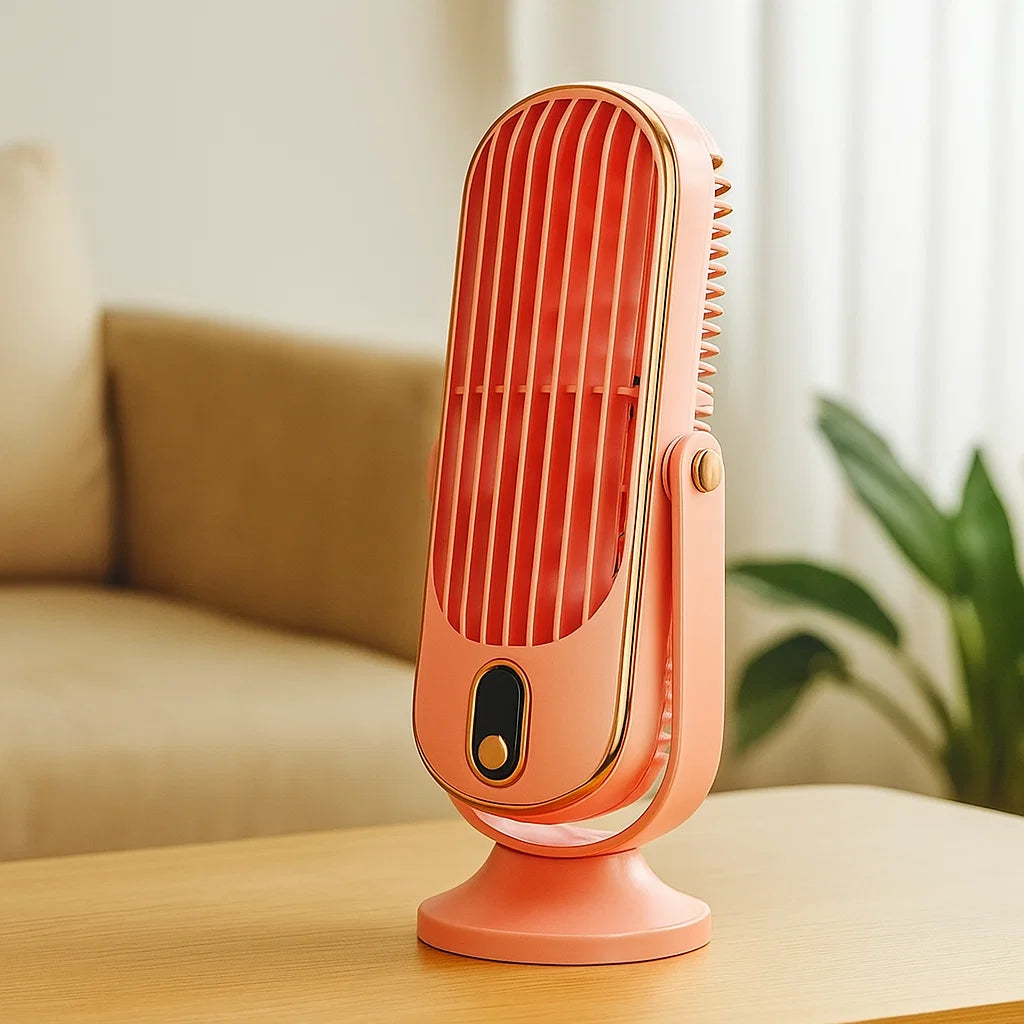 Ventilador de escritorio portátil USB con giro