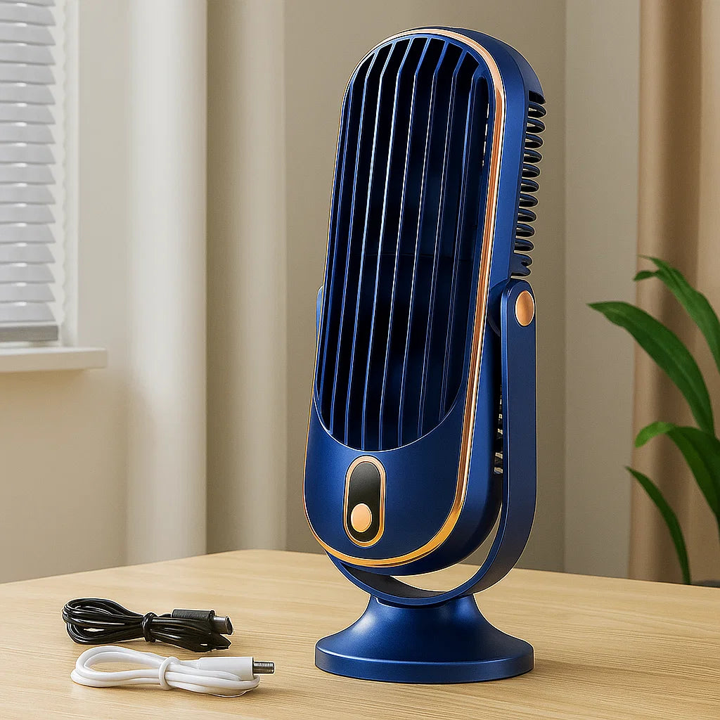 Ventilador de escritorio portátil USB con giro