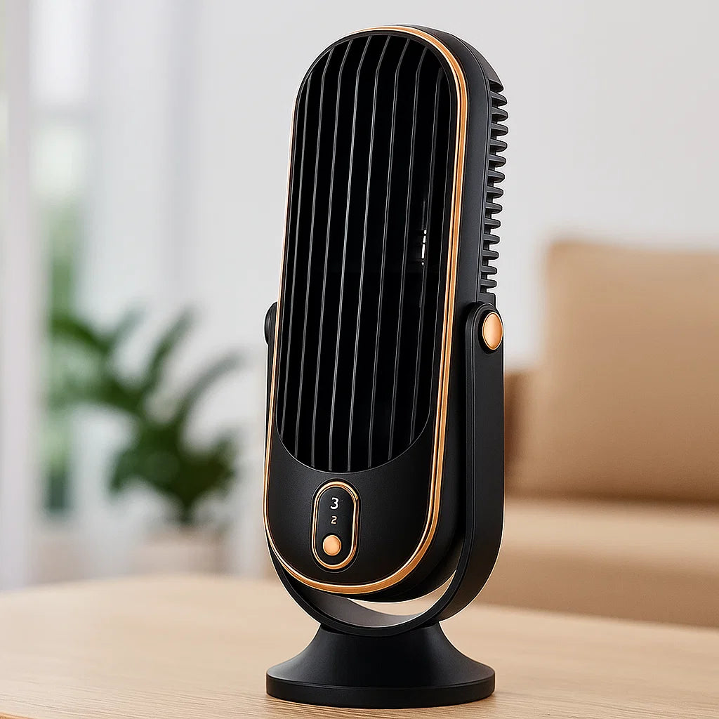 Ventilador de escritorio portátil USB con giro