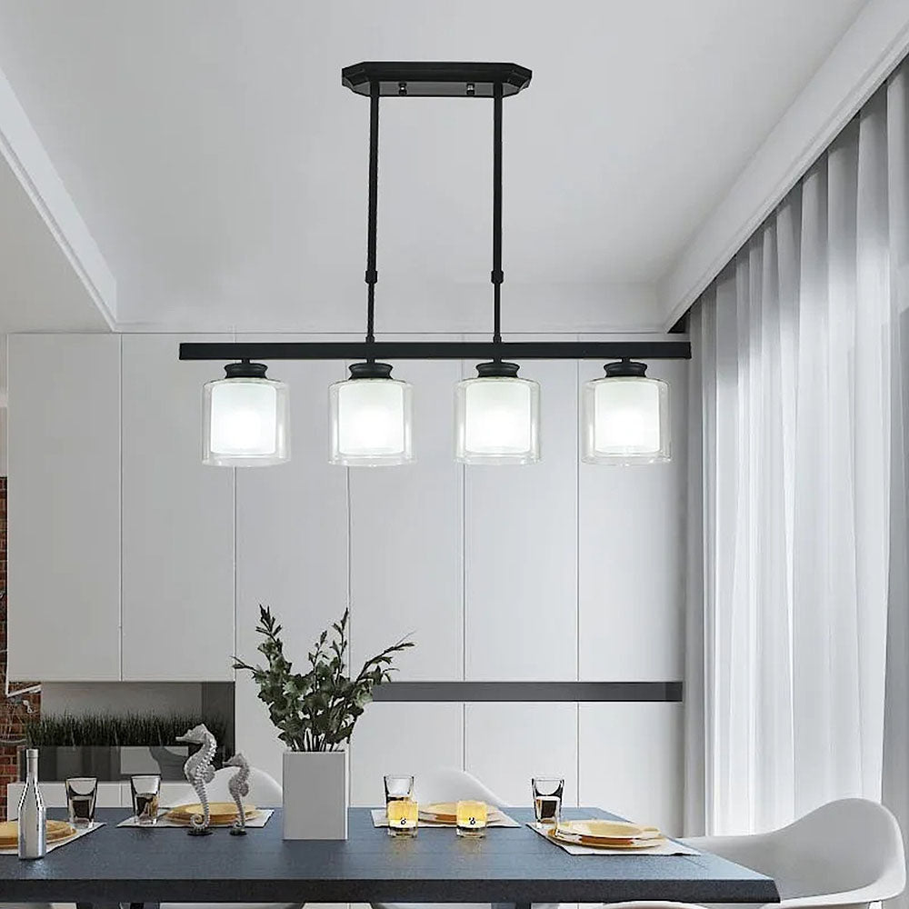 Lampada da soffitto in vetro per isola cucina moderna