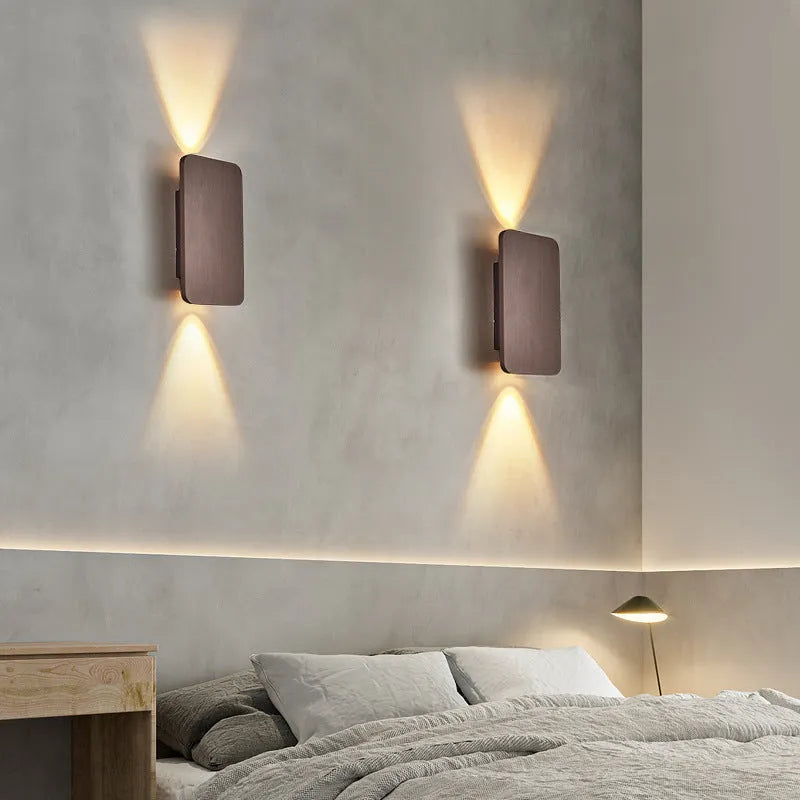 Lámpara de pared moderna de metal para interiores
