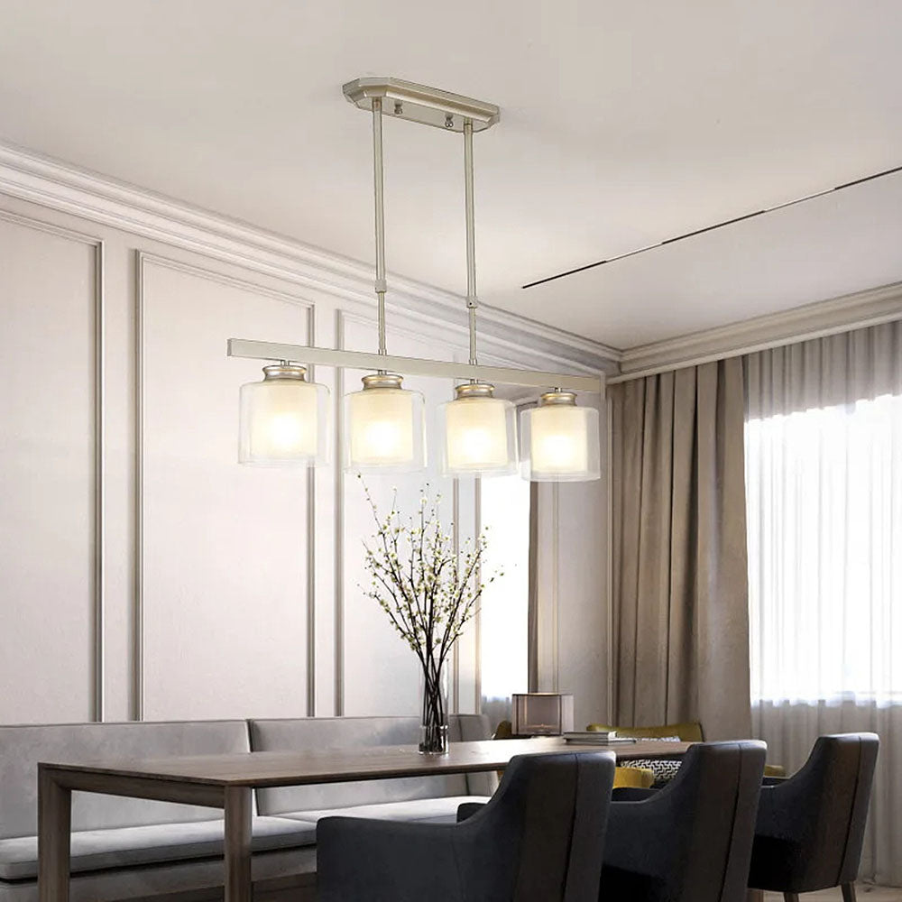 Lampada da soffitto in vetro per isola cucina moderna