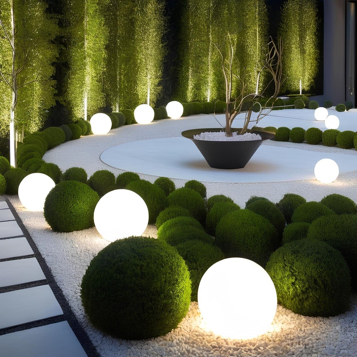 Garden Lights Outdoor LED Sphere Lamp