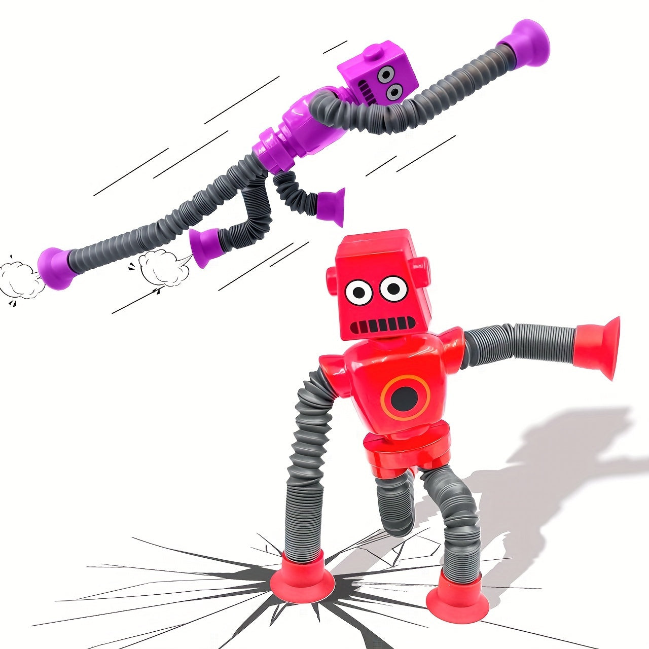 Juguete Sensorial de Tubo de Succión Robot para Niños