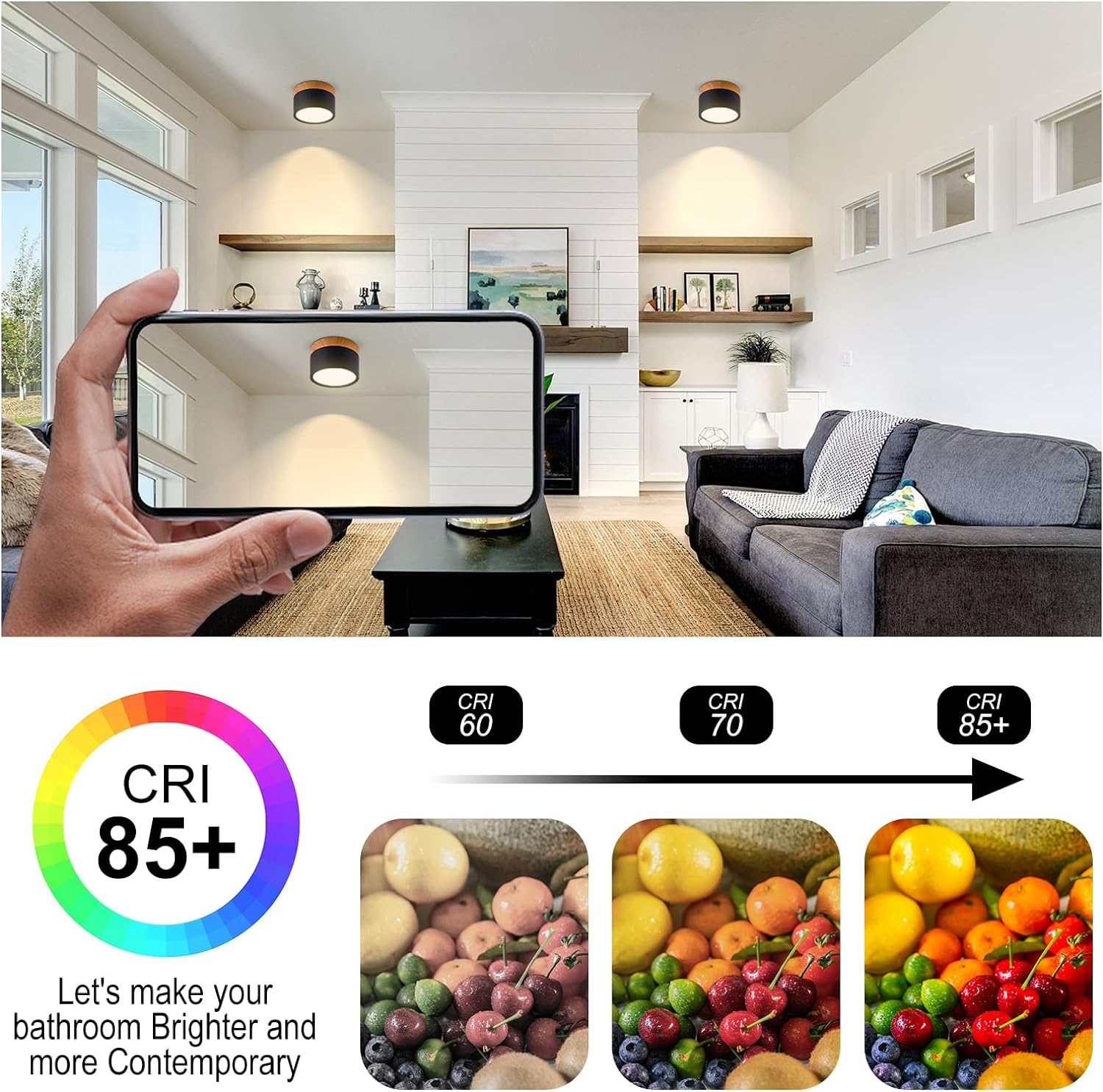 LED Ceiling Light Modern Flush Mount Cylinder