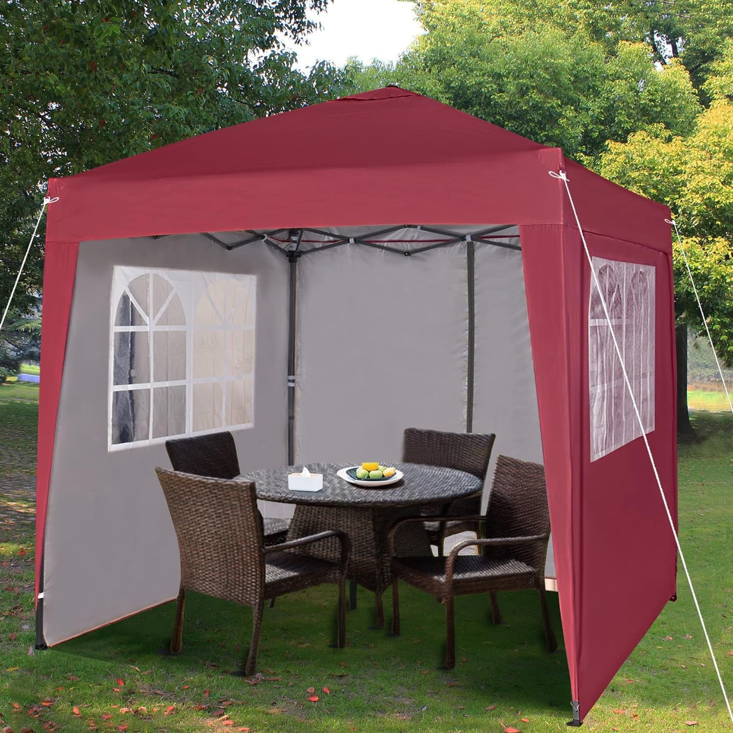 Outdoor Waterproof Gazebo Tent with Side Panels