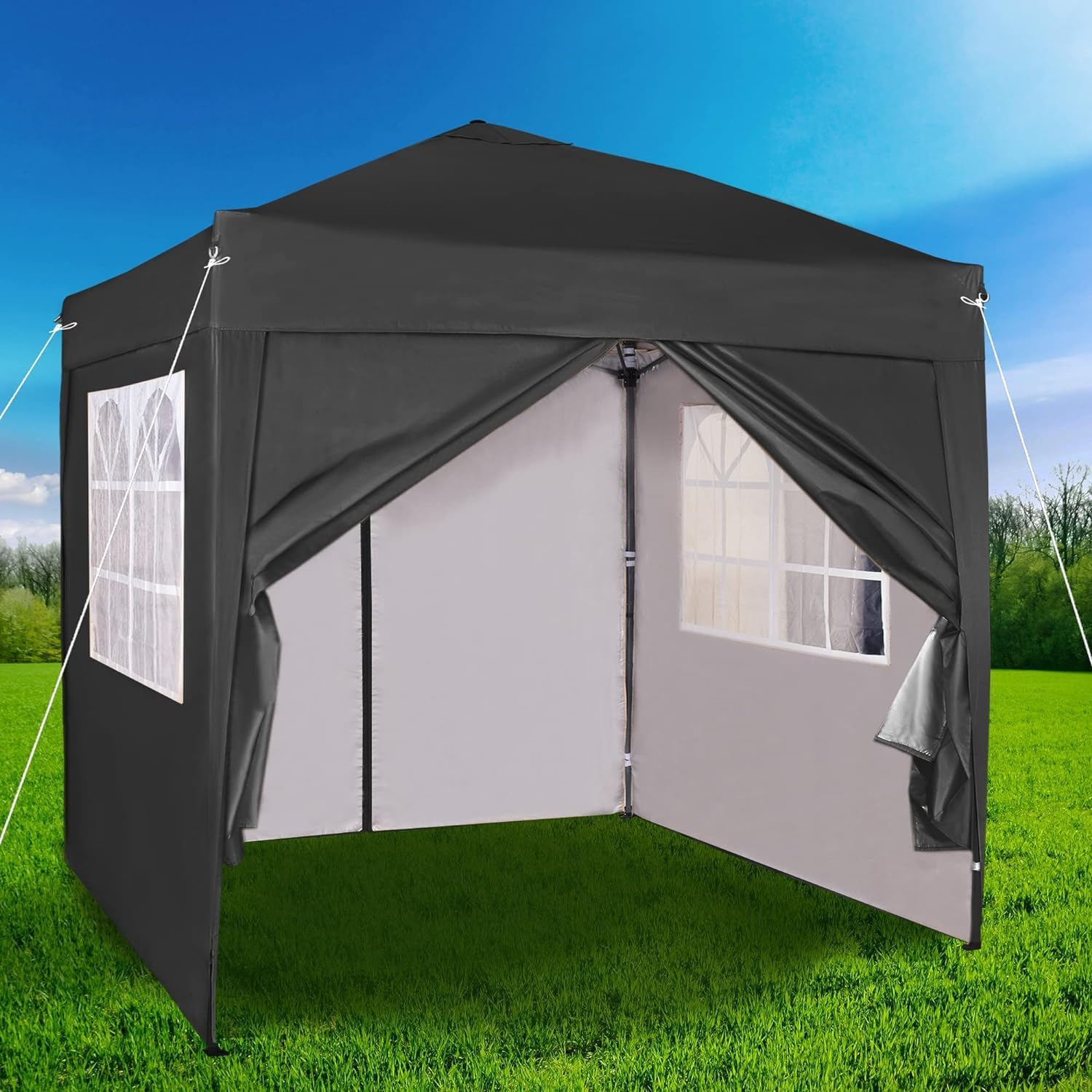 Outdoor Waterproof Gazebo Tent with Side Panels