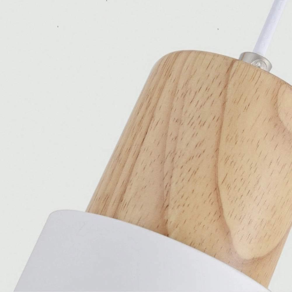 Pendant Light Modern Wood Black Cylinder Fixture