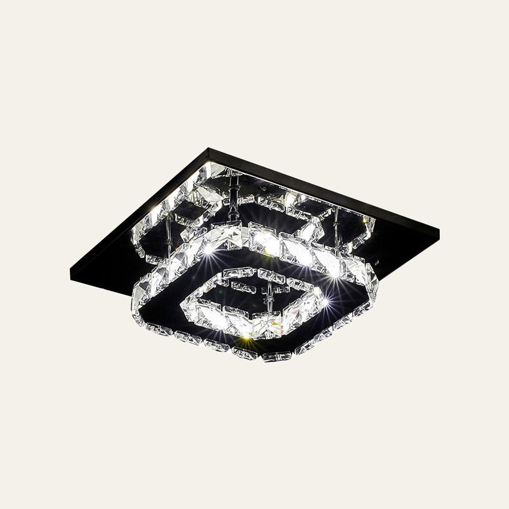 Ceiling Light Crystal LED Modern Flush Fixture