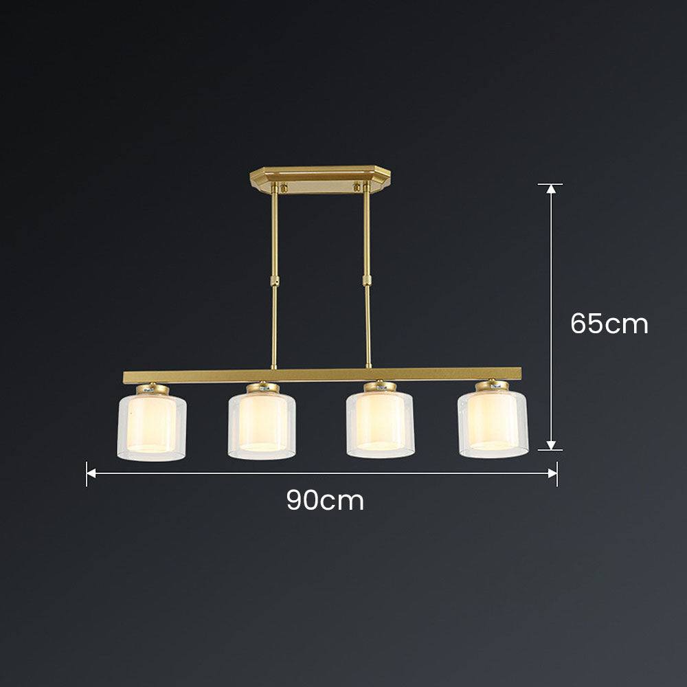Lampada da soffitto in vetro per isola cucina moderna