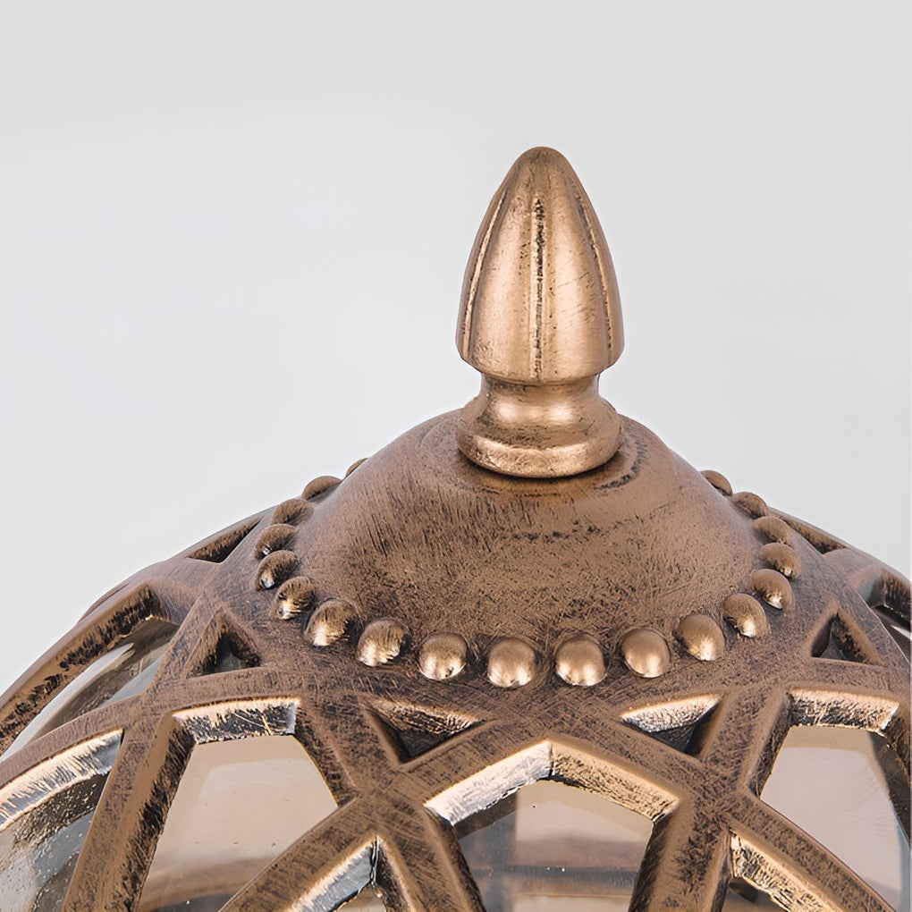Outdoor Wall Light Vintage Glass Lantern