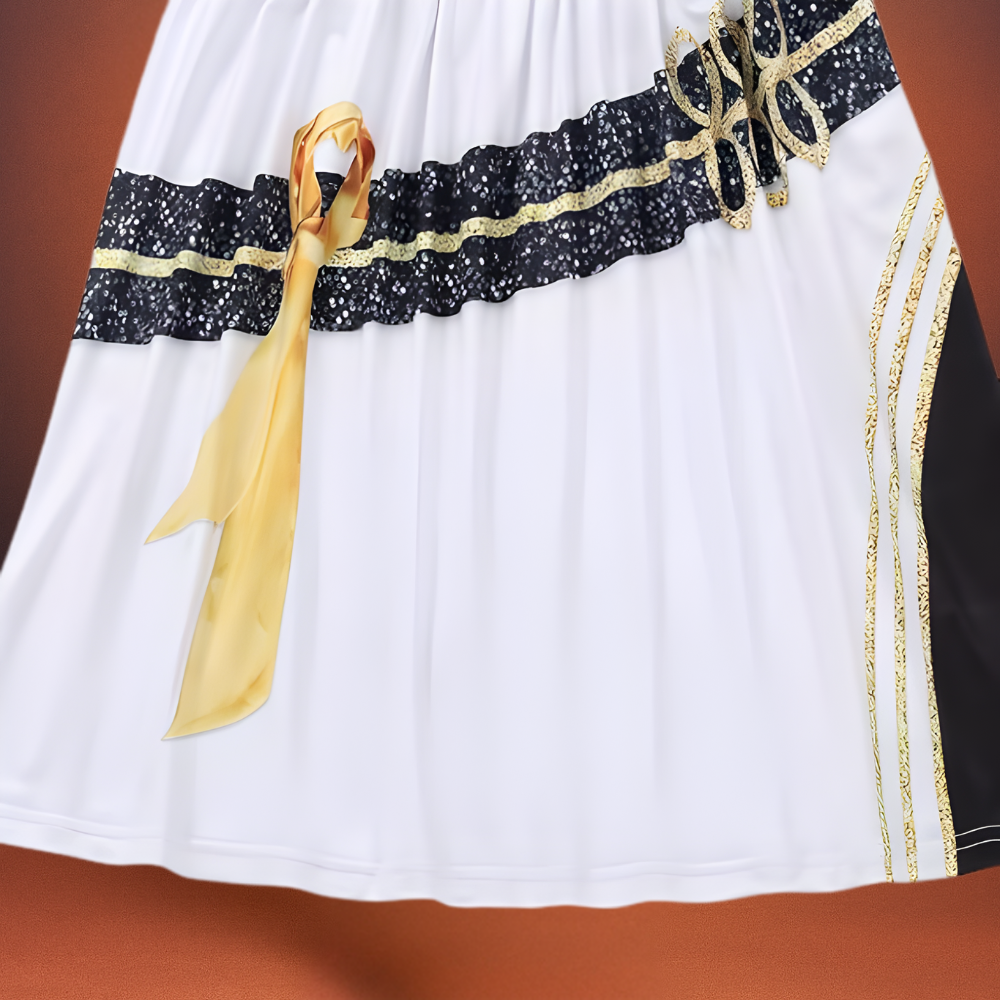 Costume Kpop Halloween pour enfants Robe de star de la pop Imprimé paillettes Tenue de scène pour performance