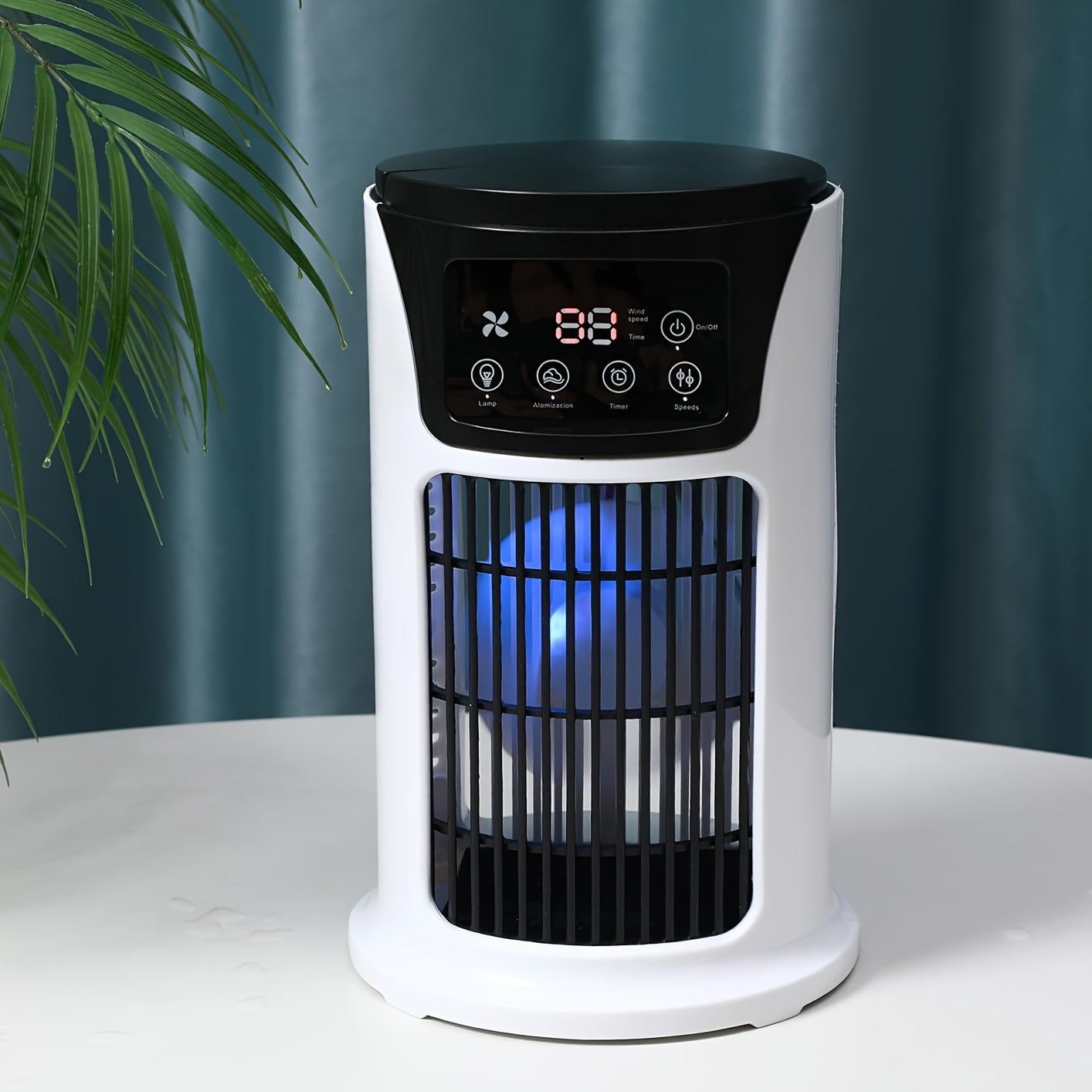 Portable Air Cooler Humidifier Fan USB White