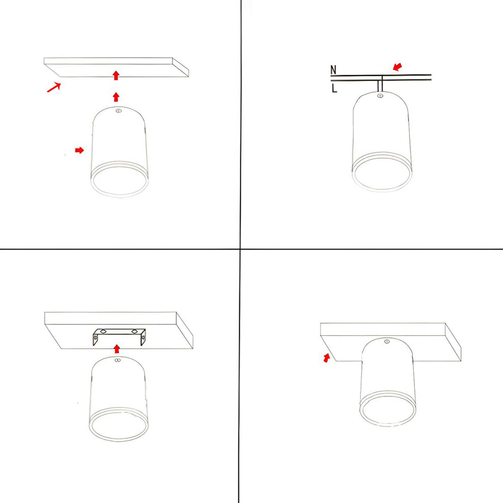 Plafonnier Moderne en Aluminium LED Downlight