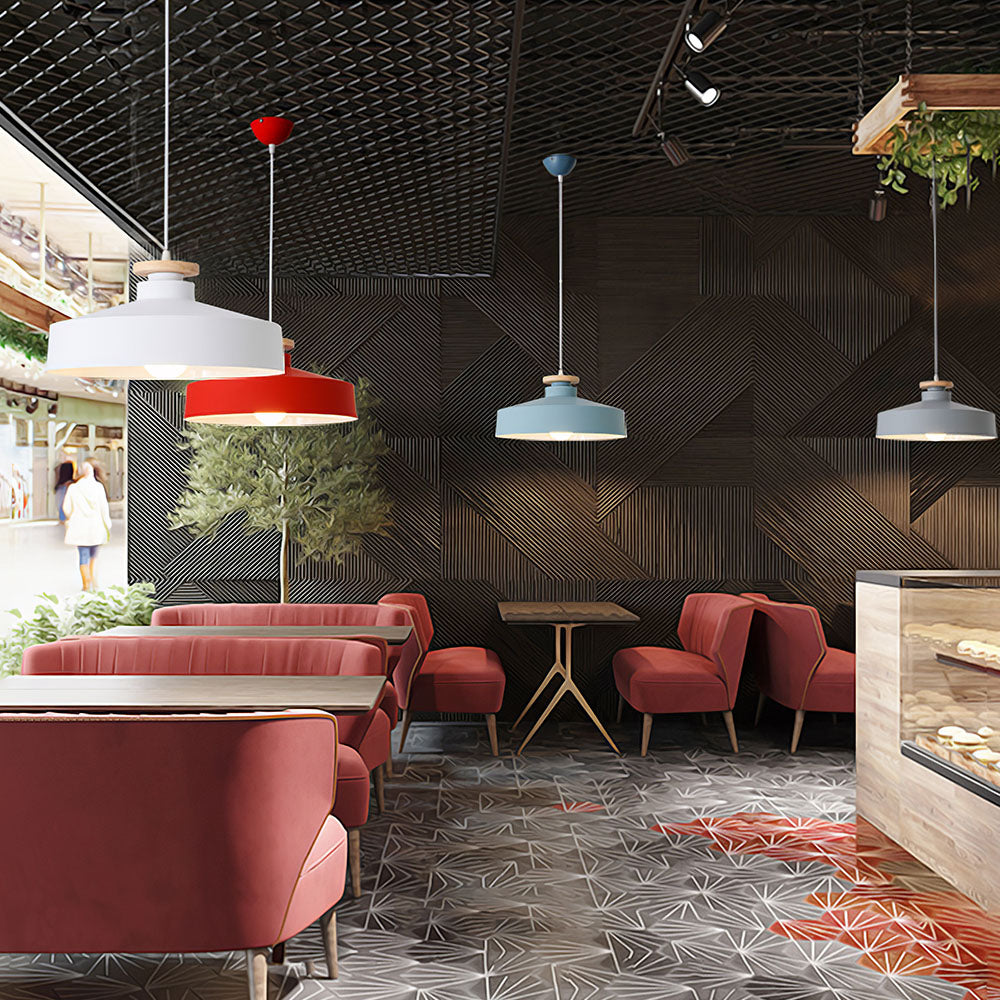 Pendant Light in Colourful Metal Finish