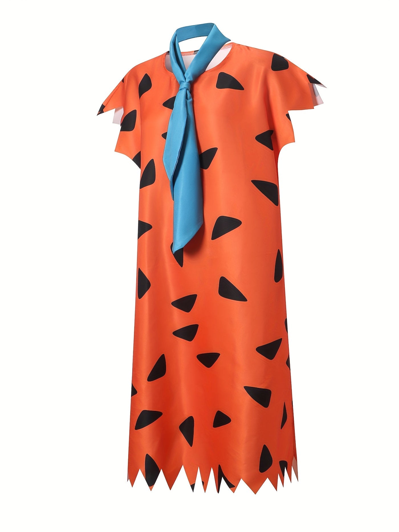 Túnica Vestido Mini de Disfraz de Halloween con Estampado de Dibujos Animados Unisex