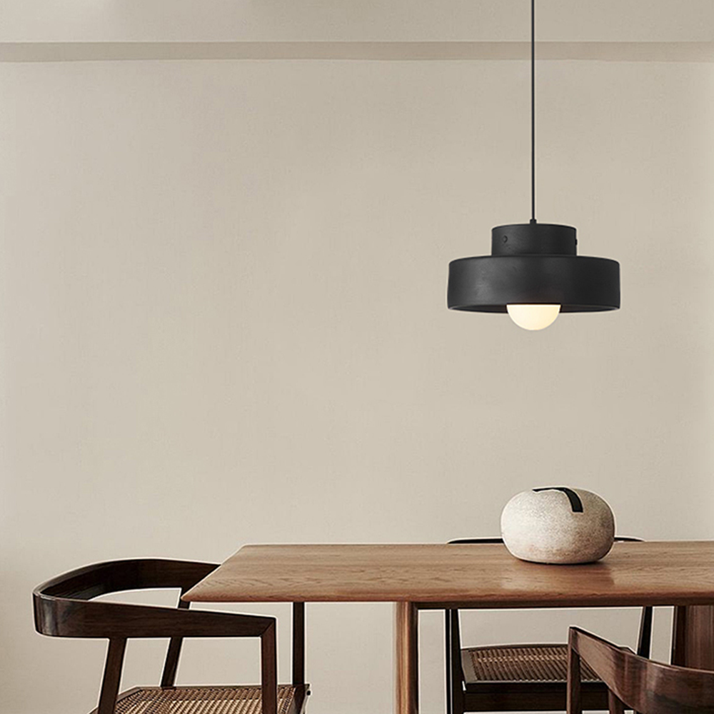 Lampada a sospensione cilindrica geometrica nordica