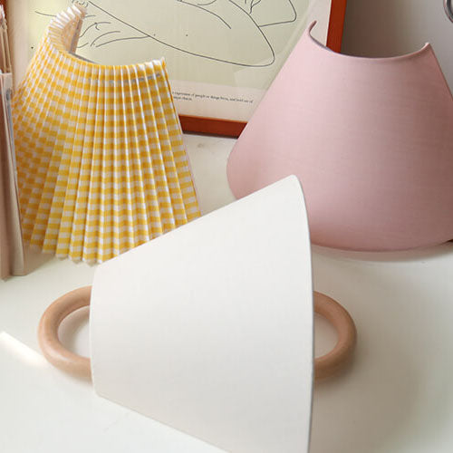 Wandlampe Modern Holz Stoff Wandleuchte Lampe