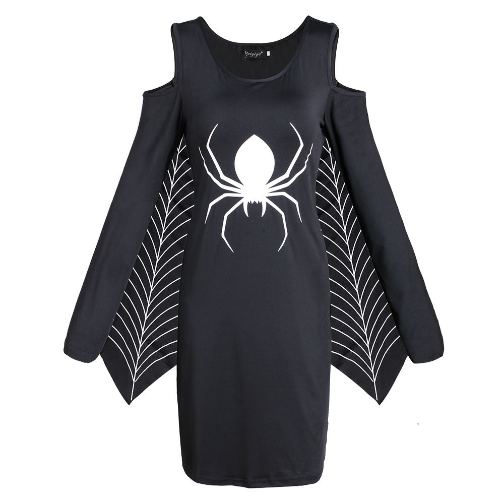 Disfraz de Halloween | Mini vestido con mangas de red