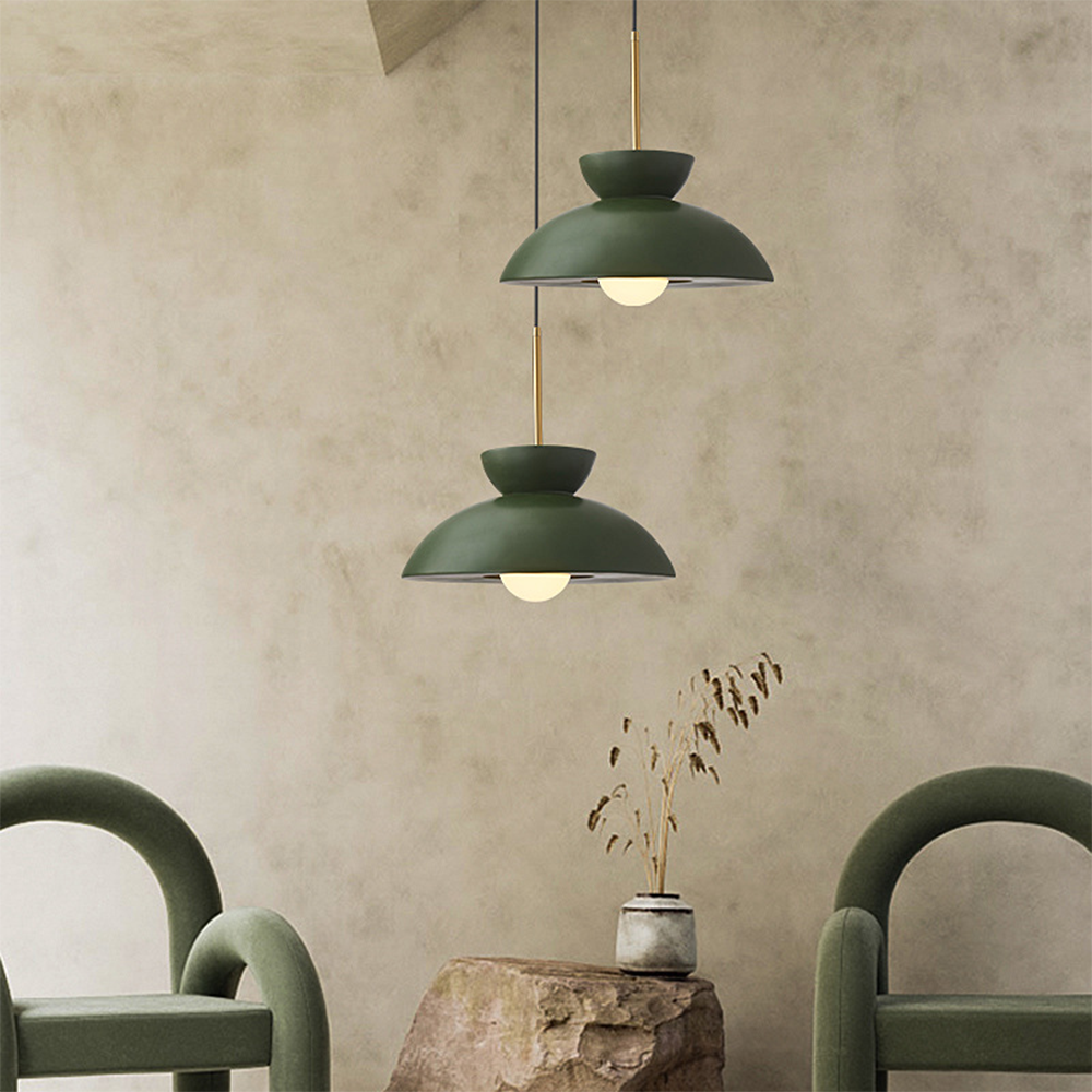 Lampada a sospensione con paralume in resina per sala da pranzo