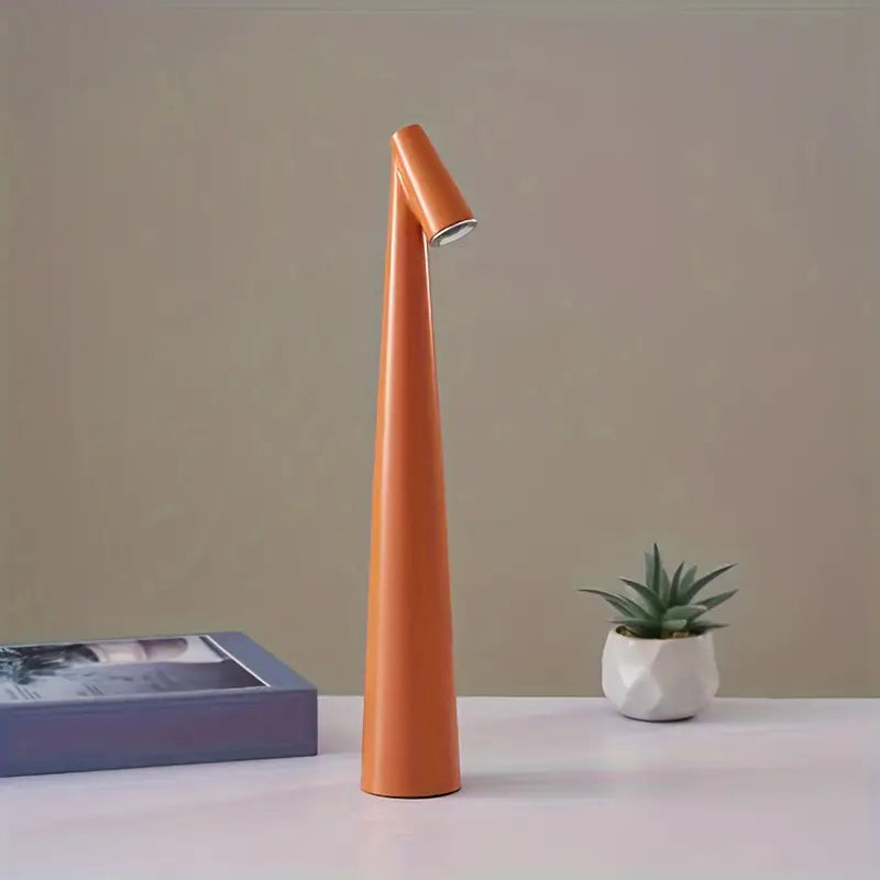 Table Lamp Modern Red Metal LED Light