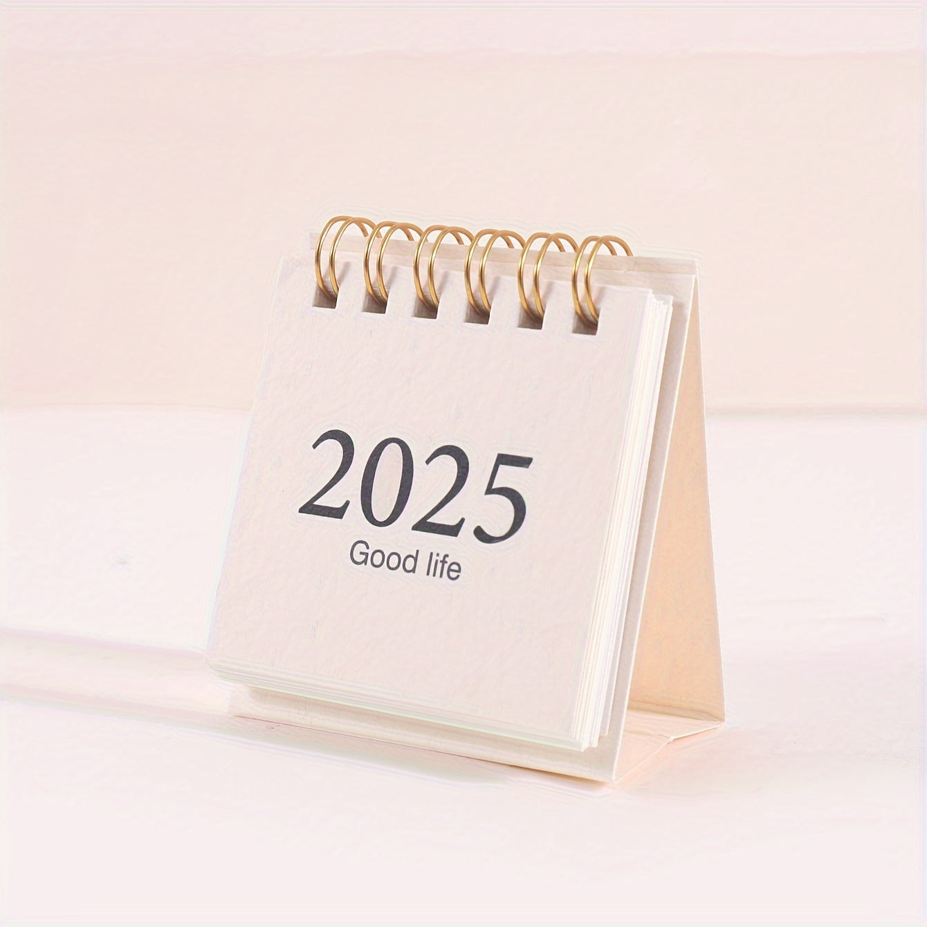 Calendario de escritorio con soporte espiral planificador