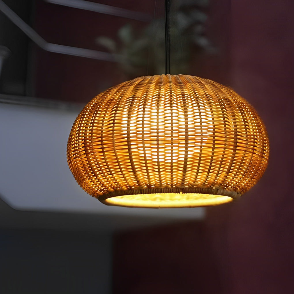 Pendelleuchte Außen Rattan Wasserdichte Lampe