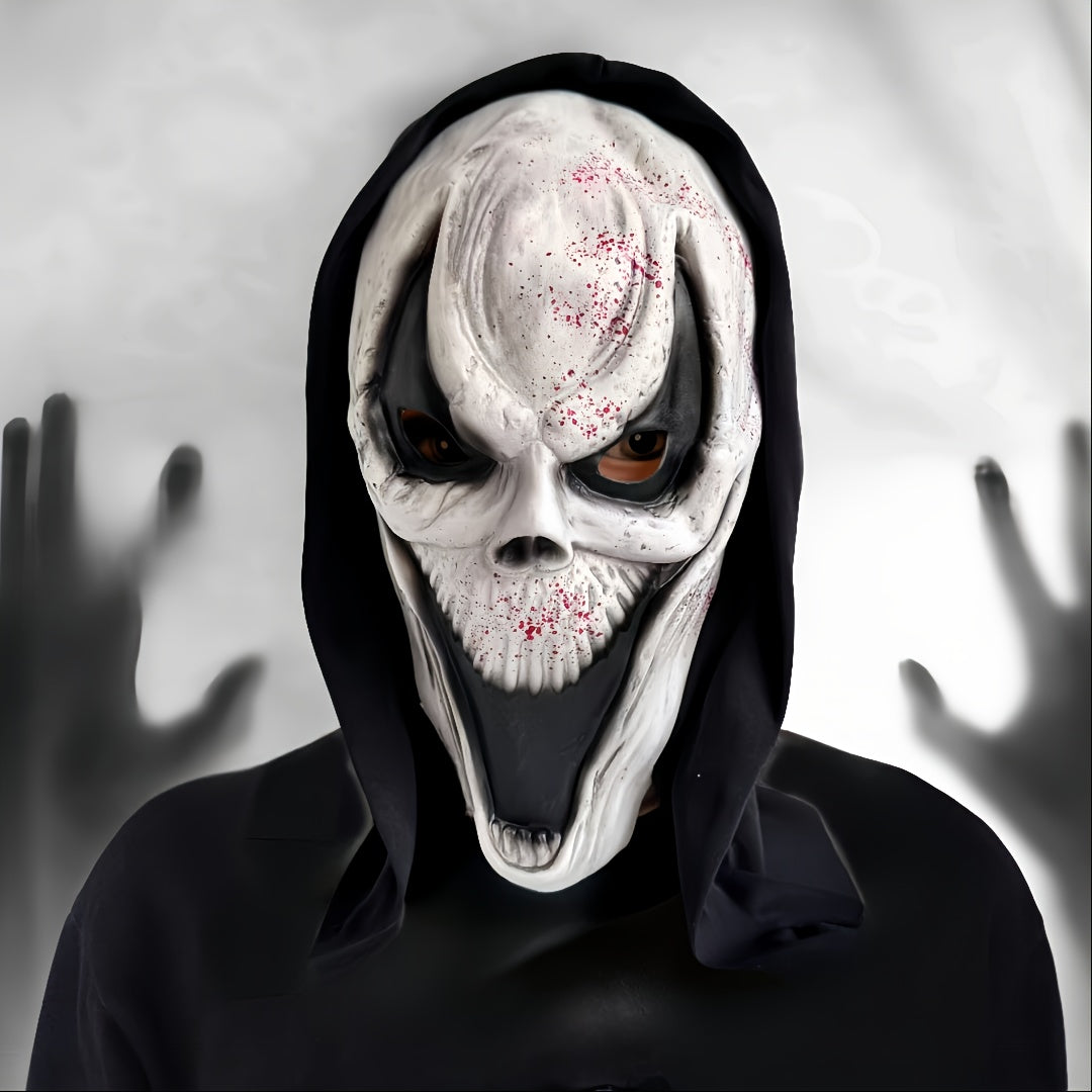 Máscara de Halloween aterradora para adulto de cabeza completa | Capucha con diseño de calavera