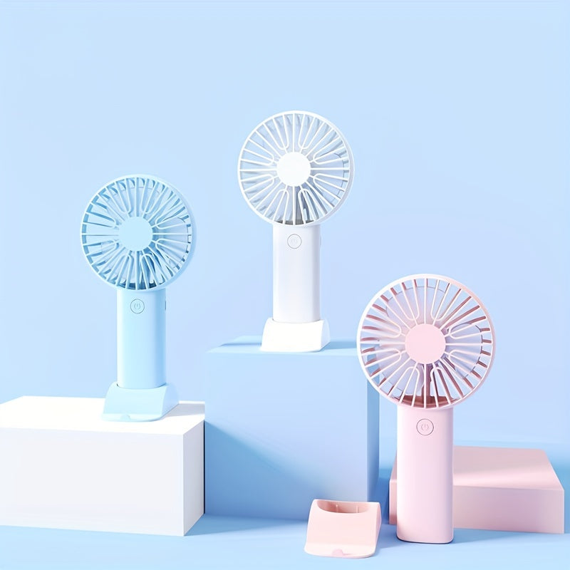 Portable USB Mini Table Fan with Holder