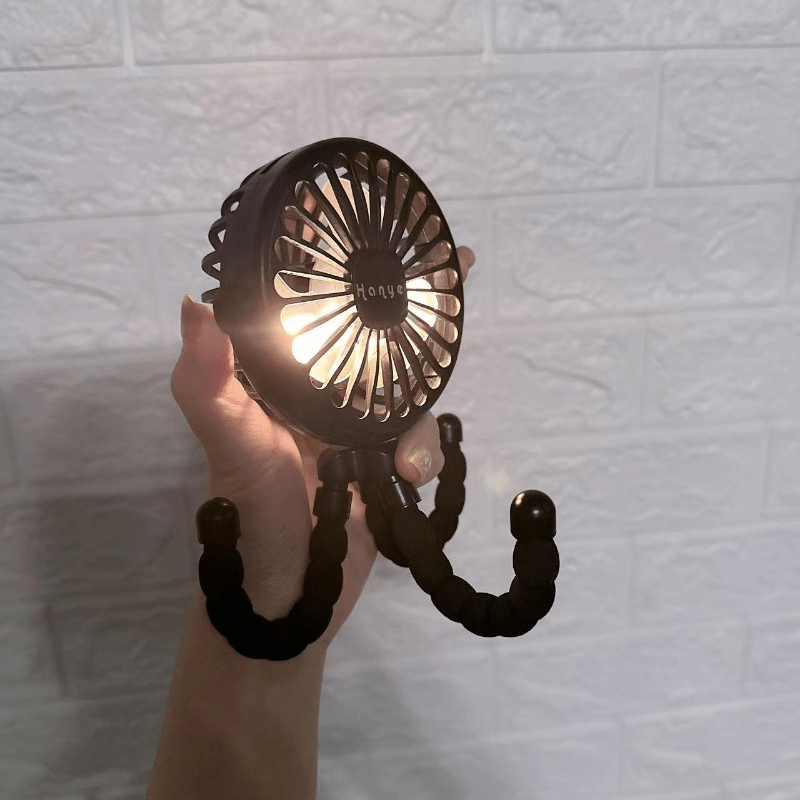 Portable Clip On Fan with Flexible Tripod
