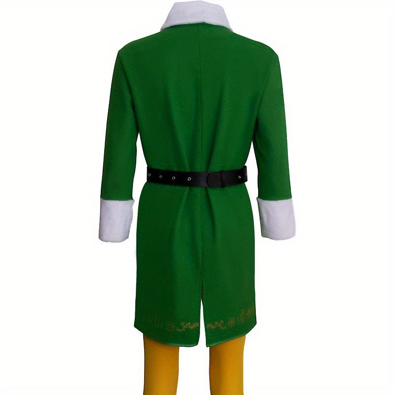 Men's Funny Long Sleeve Halloween Elf Costume | Holiday Wear