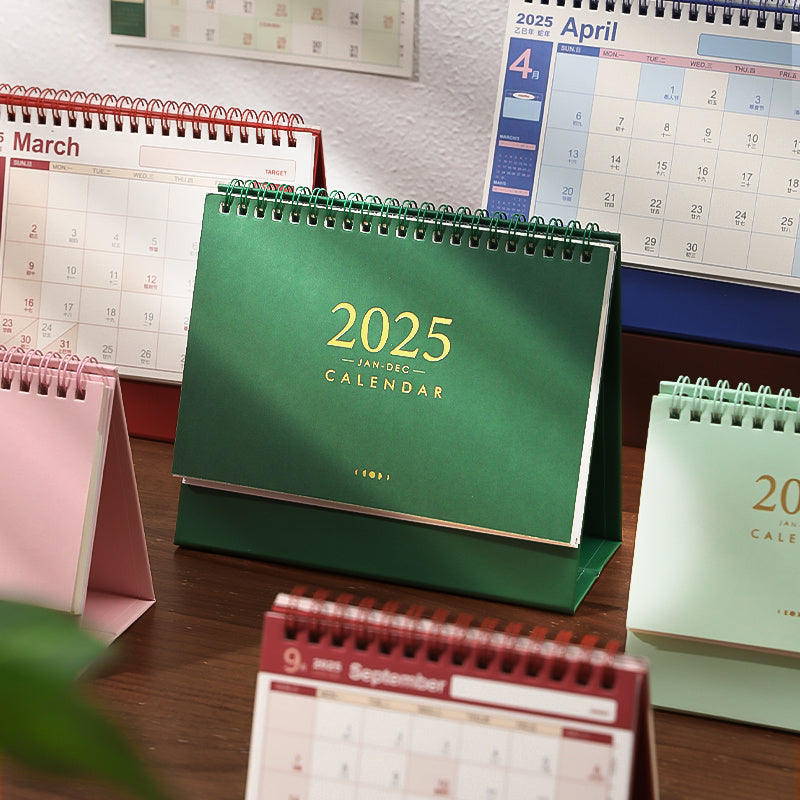 Calendario da scrivania con layout pianificatore giornaliero