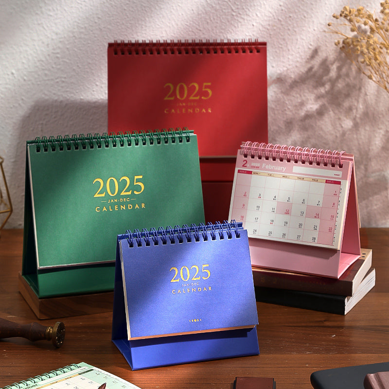 Calendario da scrivania con layout pianificatore giornaliero