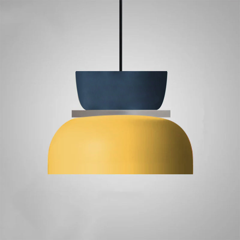 Lampada a sospensione moderna in metallo dal design colorato