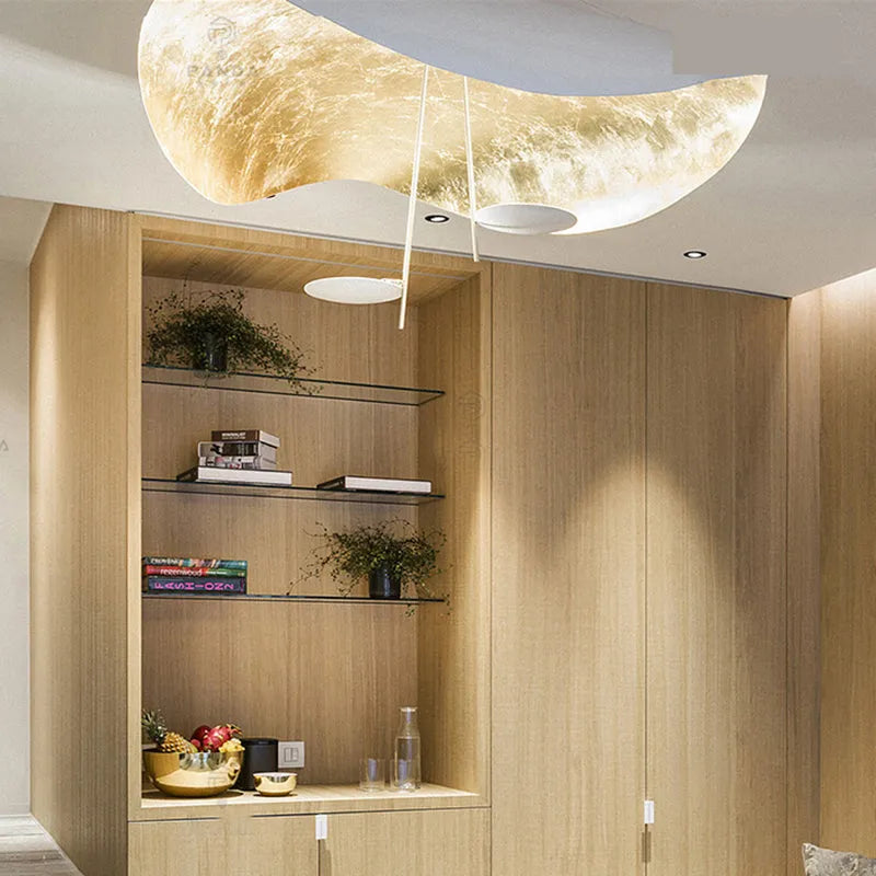 Ceiling Light Gold Leaf Modern Pendant Lamp