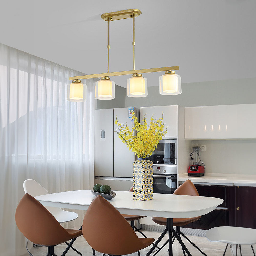 Lampada da soffitto in vetro per isola cucina moderna