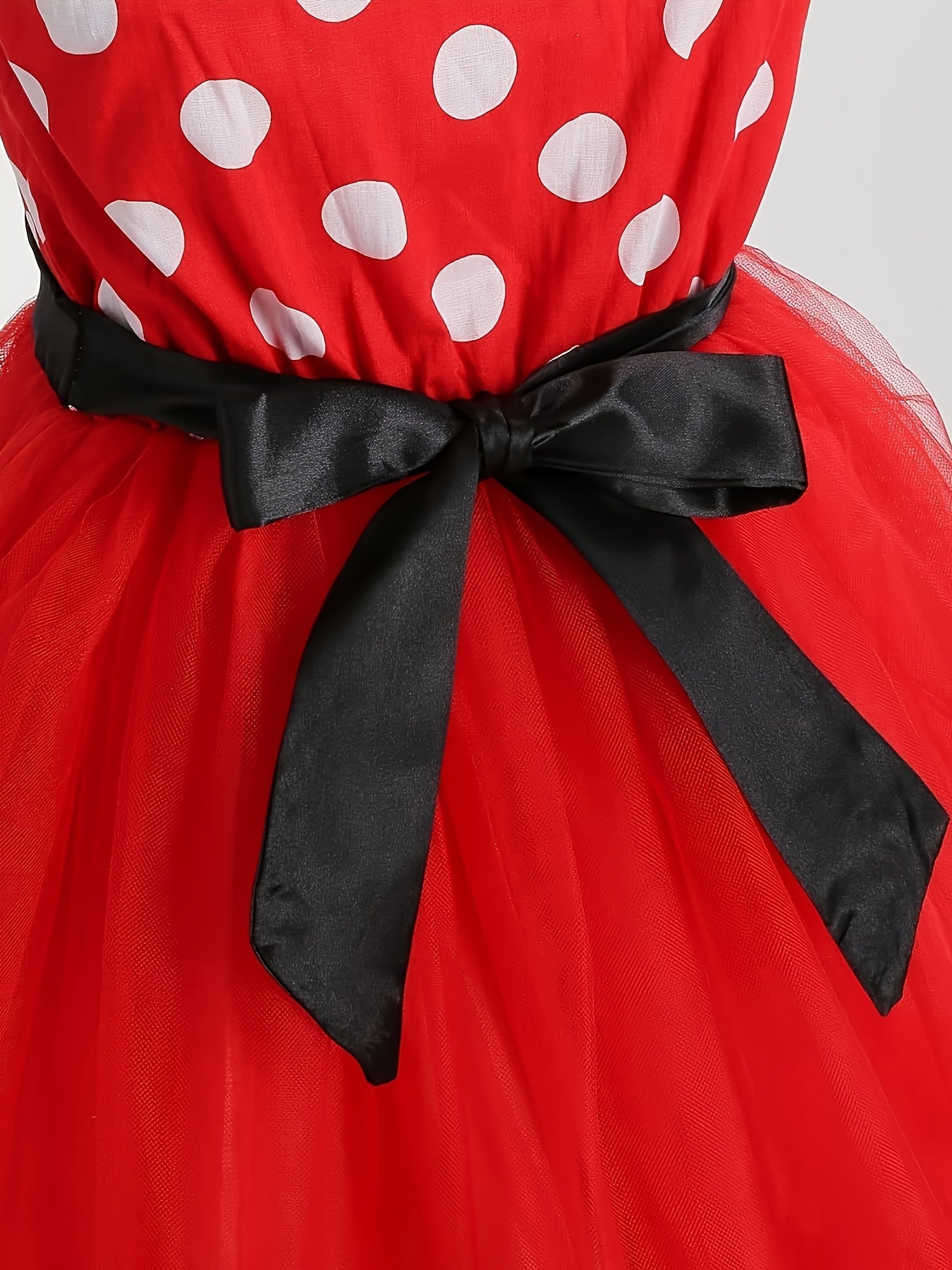 Mädchen Tüll Halloween Maus Kostüm Kleid | Polka Dot Mini