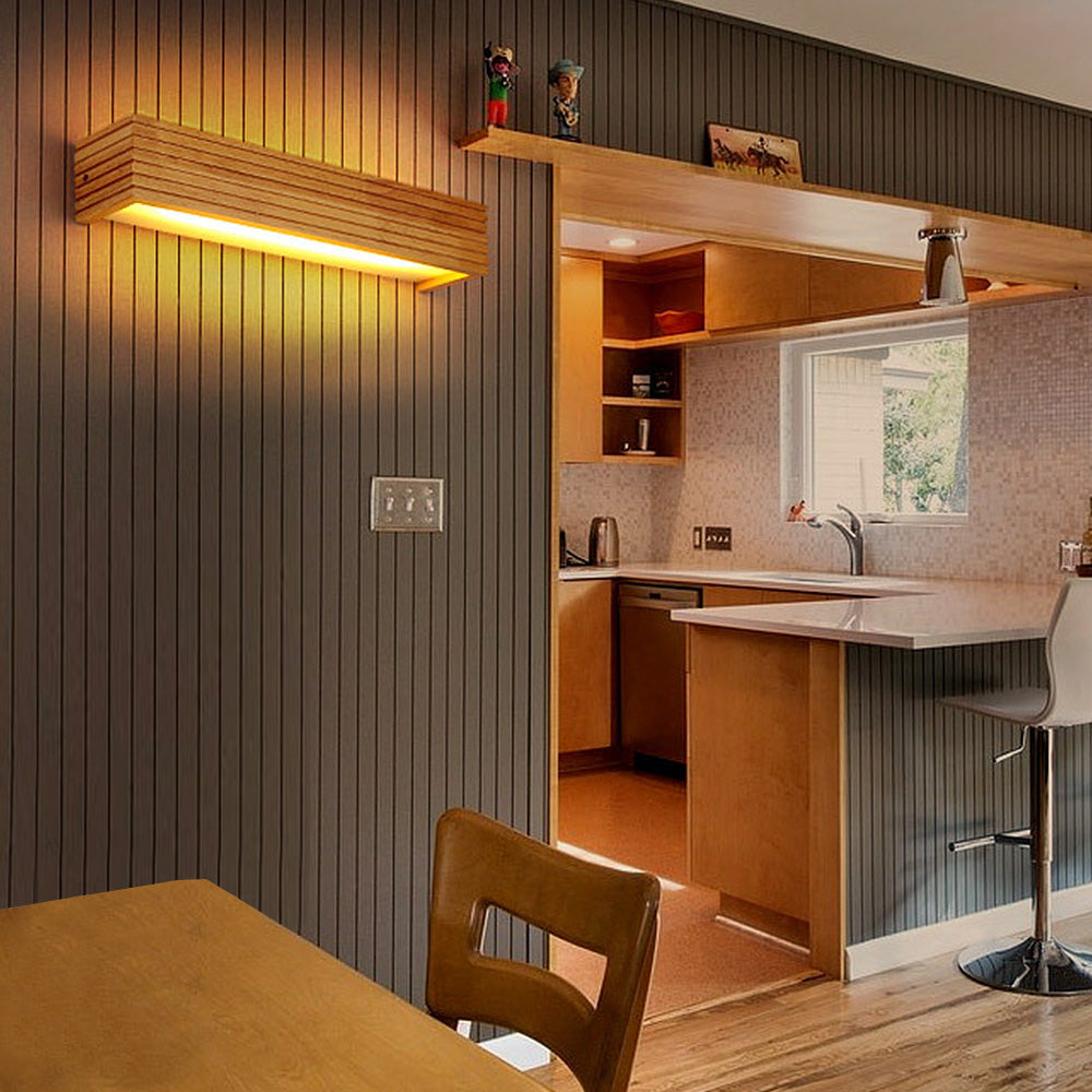 Wall Light Modern Wood LED Fixture