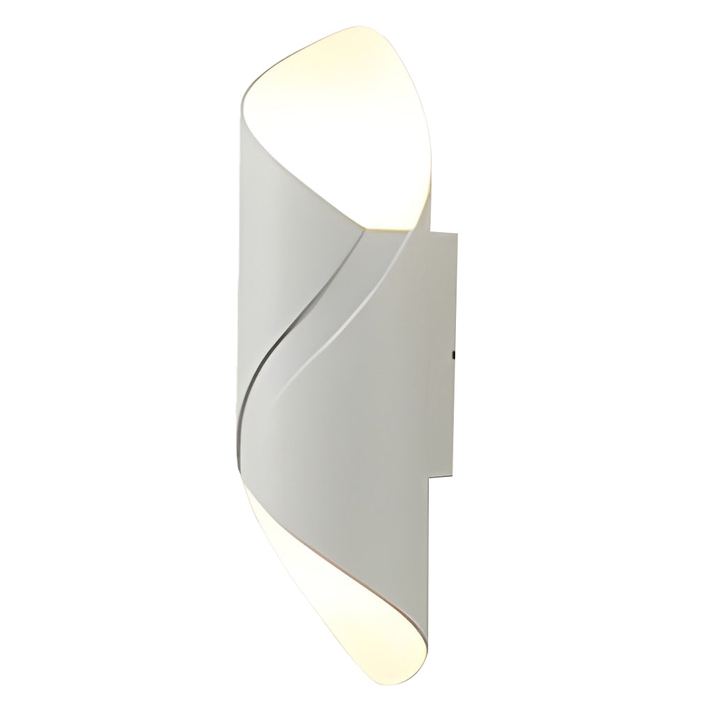 Wall light modern black aluminium outdoor sconce