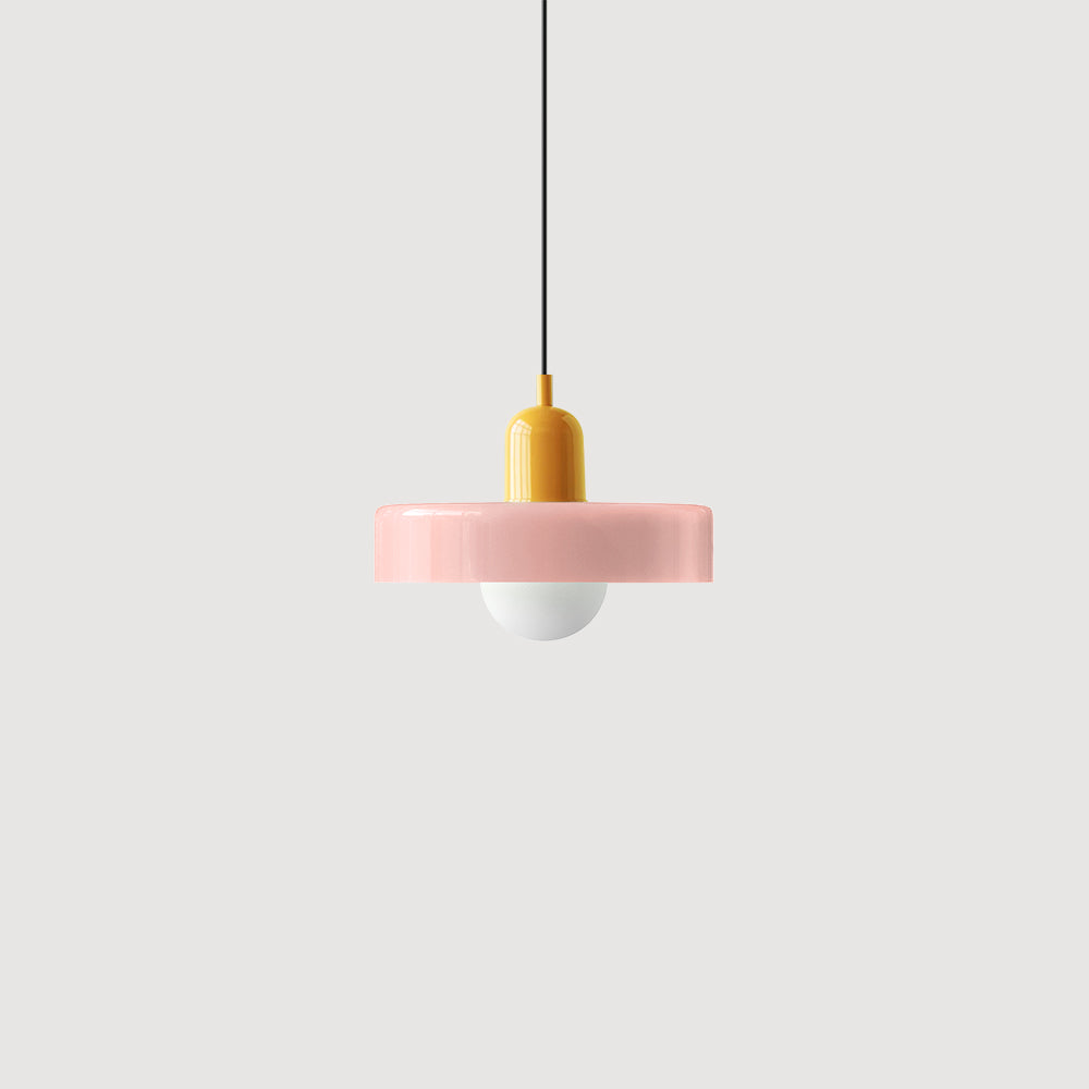 Bauhaus Inspired Colourful Glass Pendant Light