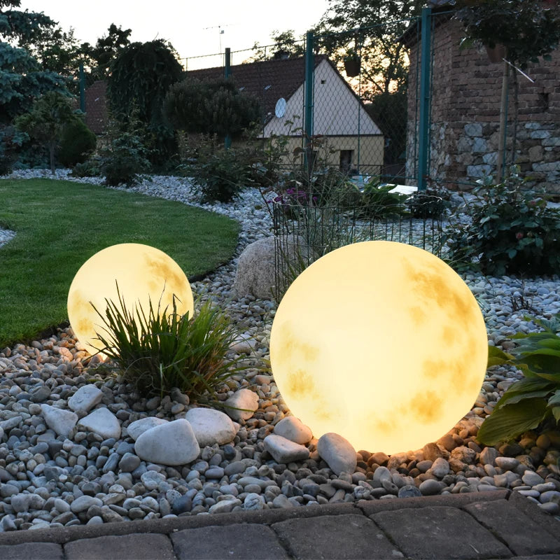 Lampada a sfera con luce lunare da giardino per esterni