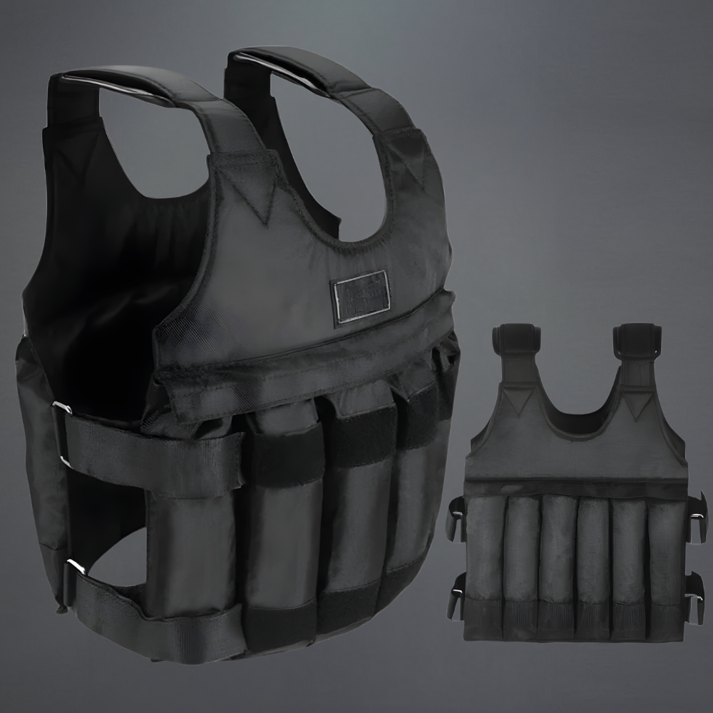 Chaleco lastrado ajustable de tela Oxford para entrenamiento de 110 lb