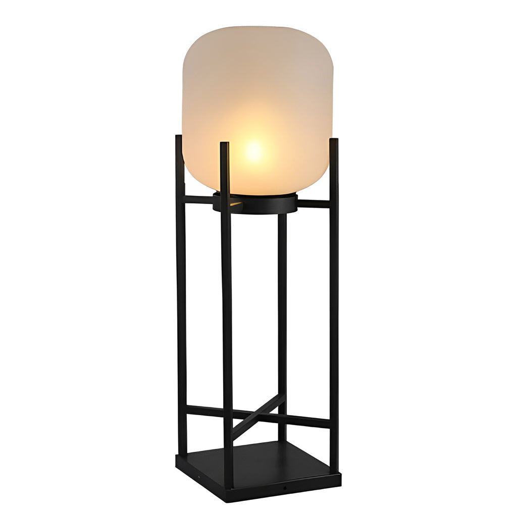 Lampada da terra per esterni con paralume in acrilico moderno