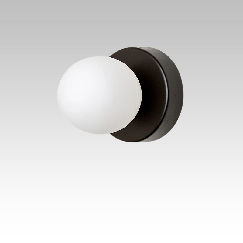 Aplique de pared con globo de cristal de diseño moderno